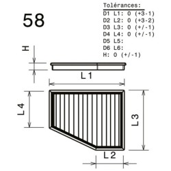 Filtre à Air Green VOLKSWAGEN POLO V (6R) 2,0L TSI R WRC 220