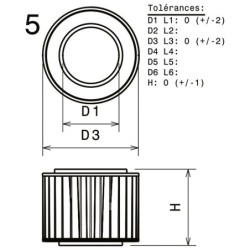 Filtre à Air Green VOLKSWAGEN TRANSPORTER / BUS T3 (24.25) 2,1L 112